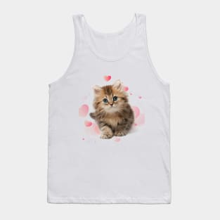 happy quarantined cat Tank Top